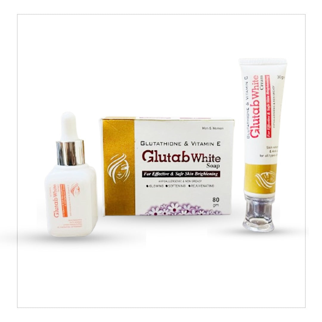Glutab white Scrum and Soap